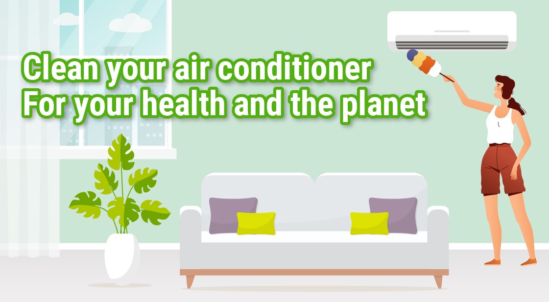 Air conditioners are a germ haven - clean it!