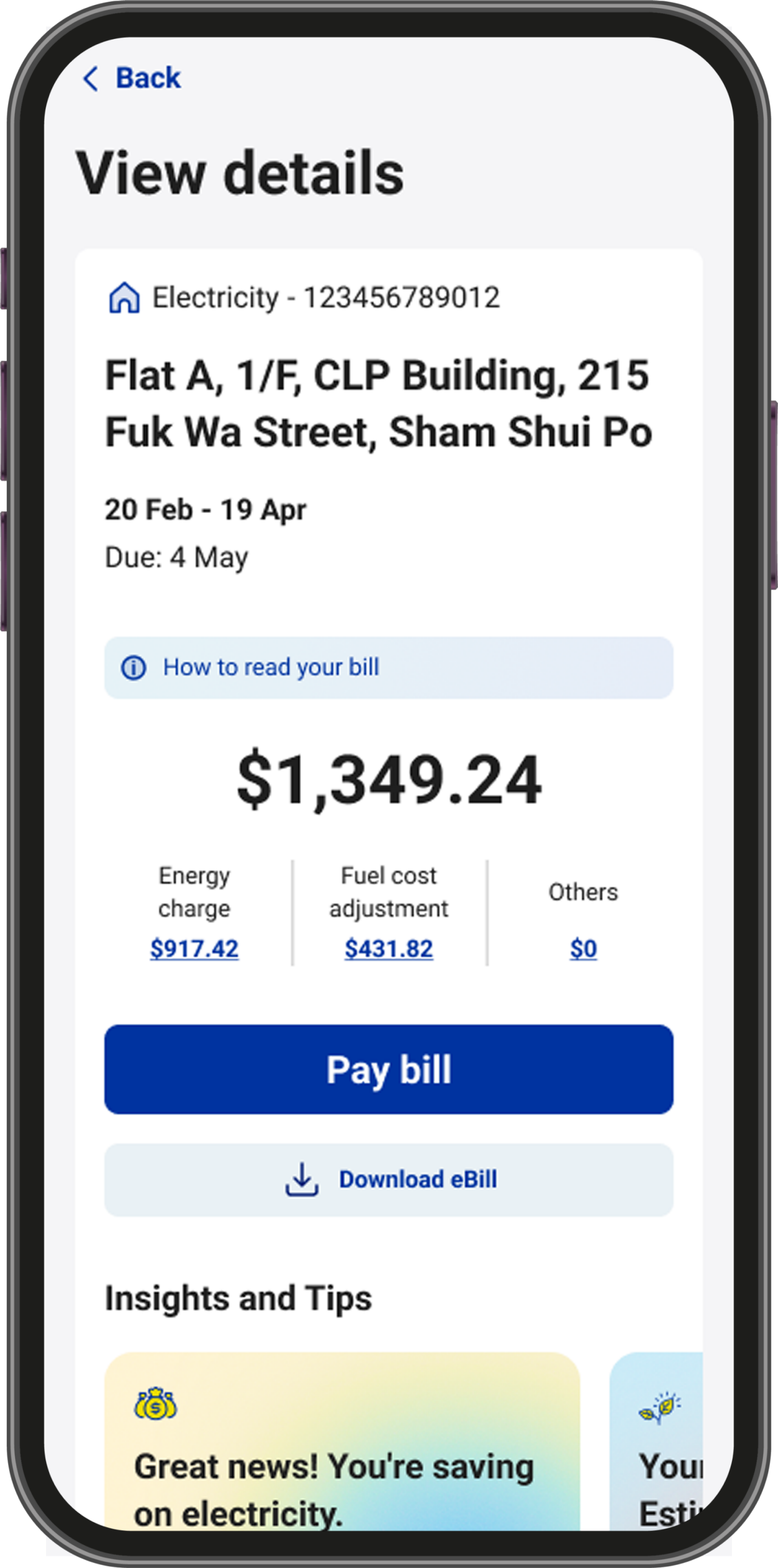 Pay bill