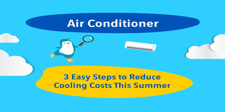 Energy saving of using air conditioner en banner